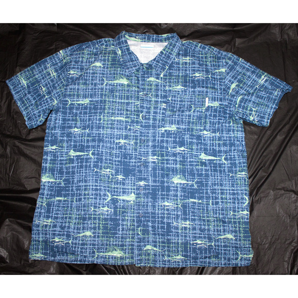 Columbia Other - Columbia PFG Short Sleeve Button Shirt Size 2XL